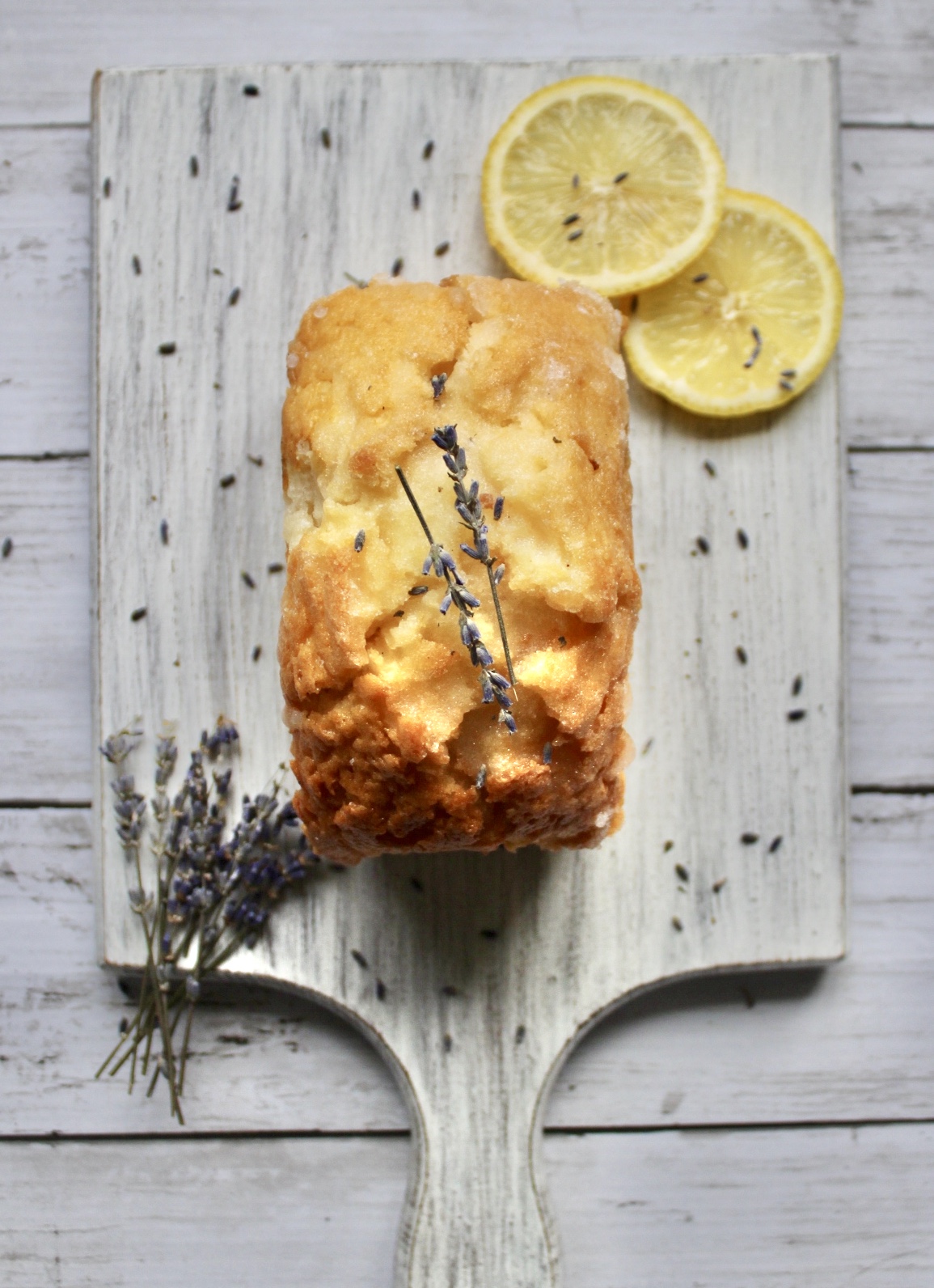 Gluten Free Lemon Lavender Drizzle Cake - Food & Sun